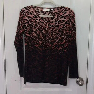 Belle by Kim Gravel Women's Top Animal Print